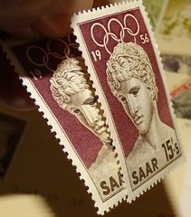 Saar Basin territory Stamps? stock book from an estate sale Saarland Germany