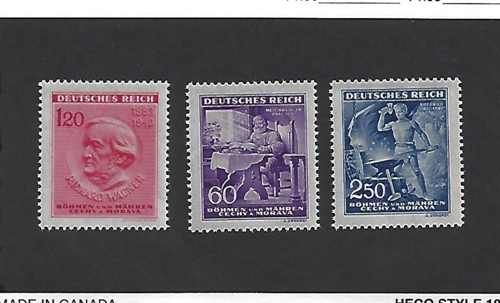 MNH Stamp complete set / Richard Wagner / 1943 Issues / Third Reich / MNH Opera
