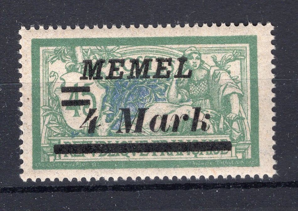 Memel 91I ABART MNH Mint BPP ** BPP Signature