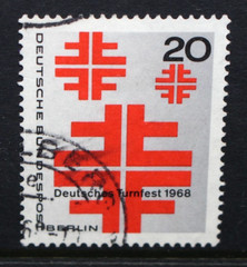 GERMANY BERLIN 1968 Athletics Festival Berlin. Set of 1. Fine USED. SGB315.