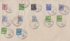 82126-GERMANY 1948 ALLIED OCCUPATION ON 6 LEAFS – SCANS IN DESCRIPTION