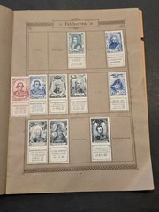 Rare Antique German Seemanns Portrait Stamp Album 300+ Historical Stamps