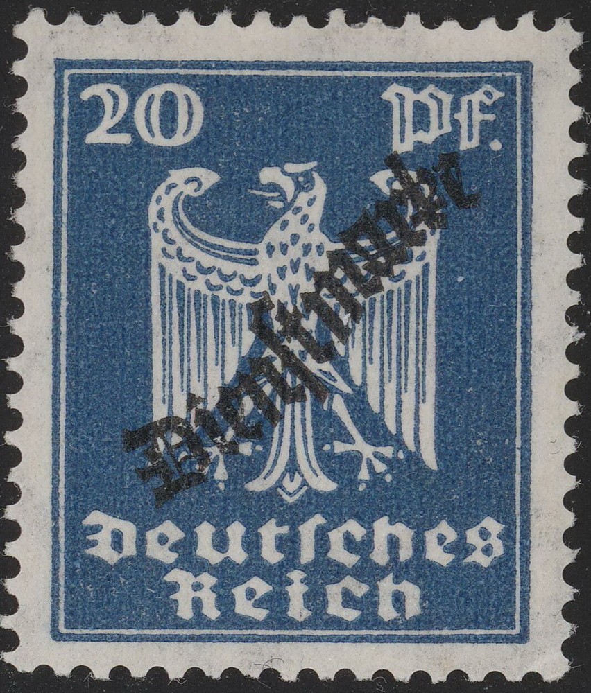 Stamp Germany Official Mi 108 Sc O56 1924 Dienst Reich Inflation Rosette MNH