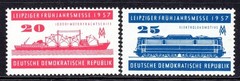 Germany, DDR Scott # 323-24 VF MNH 1957 Leipzig Spring Fair