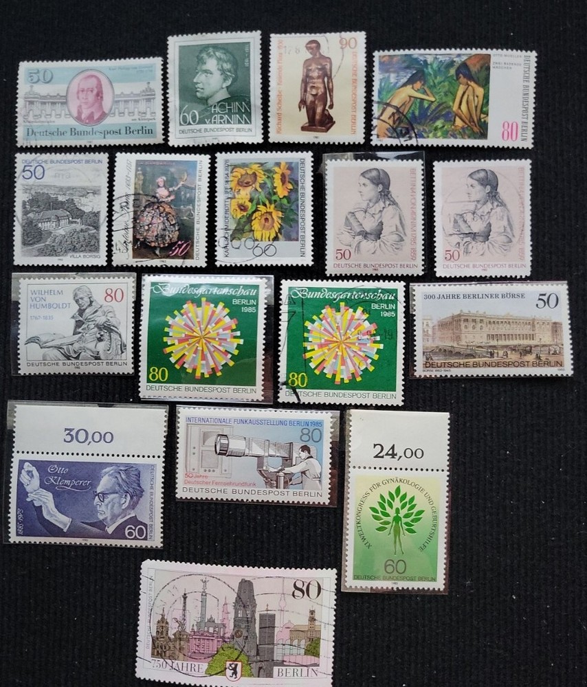 1981-1987 Germany Deutsche Bundespost Berlin Stamps MNH And Used, (CV $15.65)