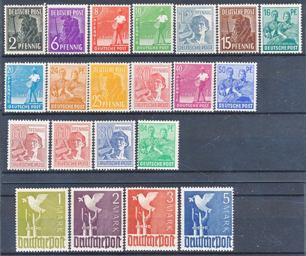 Stamps Germany, Scott # 557-577 and 571a MNH, complete set (Main Scott #s only)