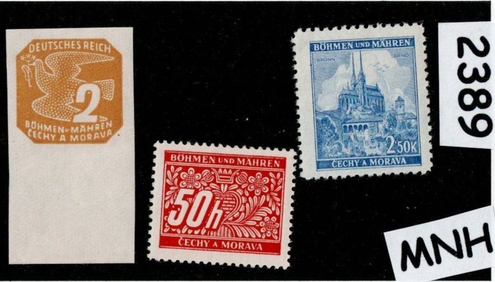 MNH stamps Mixed regular Postage WWII German Czech Occupation of BaM #2389