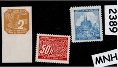 MNH stamps Mixed regular Postage WWII German Czech Occupation of BaM #2389
