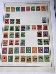 GERMANY ~several (82) German Reich ~ Saufend Stamps ~ c.1920’s Full Page 2 Side
