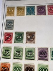 GERMANY ~several (82) German Reich ~ Saufend Stamps ~ c.1920’s Full Page 2 Side