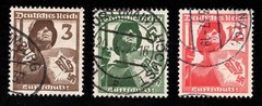 1937 Germany Deutsches Reich set Michel 643-645 Scott 481-483 used