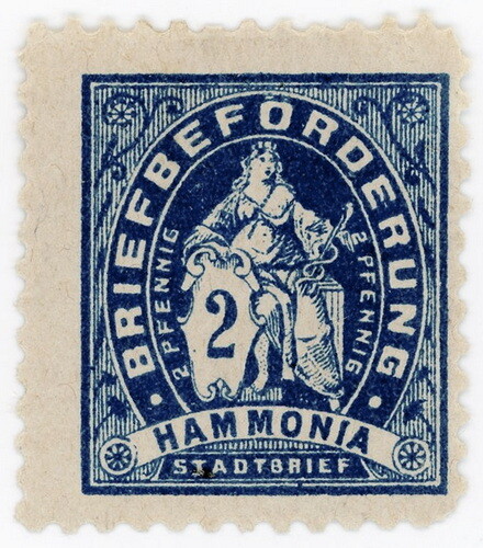 (I.B) Germany Local Post : Hamburg 2pf