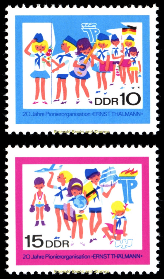 EBS East Germany DDR 1968 – Pioneer Organisation – Michel 1432-1433 – MNH**