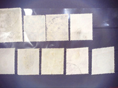Deutsches Reich 1940s, set of 9 stamps, overprint Ostland- 4, Adolf Hitler, used