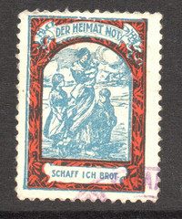 Germany Early 1900s Orphans Charity Label Postally Used – S60440