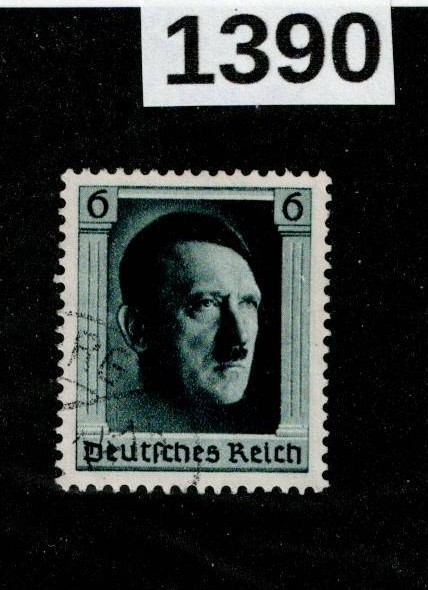 Used stamp B102a / Adolf Hitler / 1937 Birthday / Third Reich Germany #1390