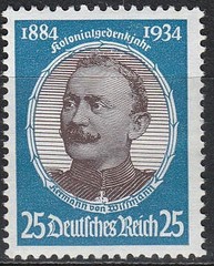 Stamp Germany Mi 540-3 Sc 432-5 1934 3rd Reich Research Peters Luderitz MNH