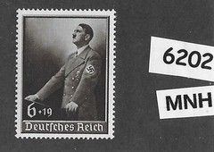 #6202 MNH stamp Sc B140 / Adolf Hitler at podium / 1939 / Third Reich