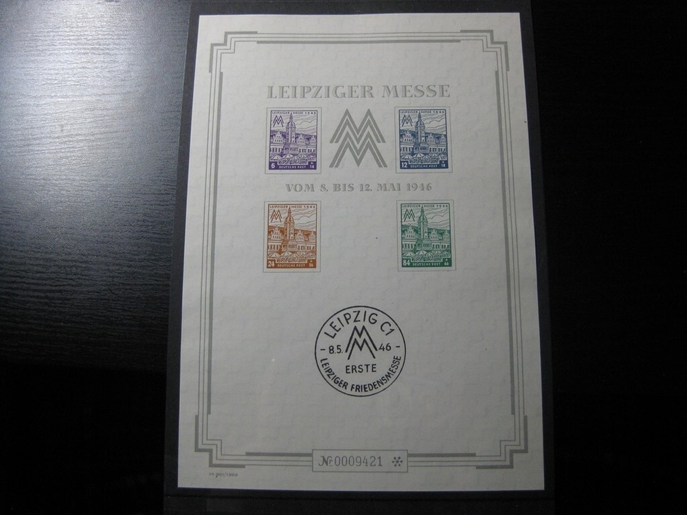 WEST-SACHSEN SOVIET ZONE Mi. #Block 5 S X mint MNH stamp sheet! CV $550.00