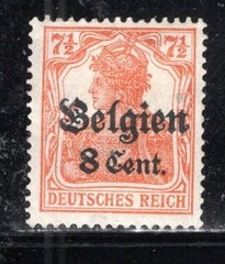 GERMANY STAMPS DEUTSCHES REICH OVERPRINT BELGIUM MINT HINGED LOT 1427AX