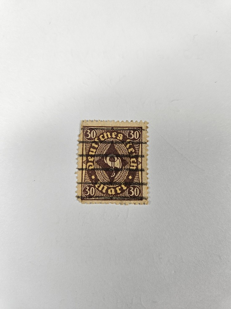 STAMP – GERMANY – DEUTSCHES REICH – 30 MARK – 1922 – POST HORN EMBLEM