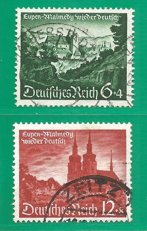 Germany Reich 1940 year , used stamps Mi # 748-749 Architecture