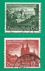 Germany Reich 1940 year , used stamps Mi # 748-749 Architecture