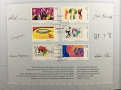 GERMAN POST ART-EDITION 2000/20 2117/2122 EXPO HANNOVER KUNST ART