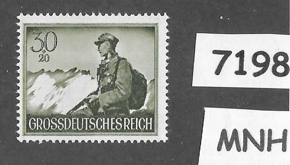 #7198 MNH B269 WWII 1944 Germany Third Reich Military Wehrmacht Infantry