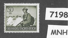 #7198 MNH B269 WWII 1944 Germany Third Reich Military Wehrmacht Infantry