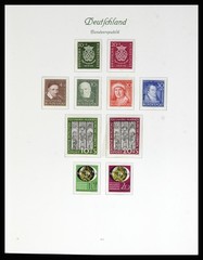 GERMANY 1948-1982 BRD BERLIN MNH MH Used in 3 BOREK Album Stamp Collection