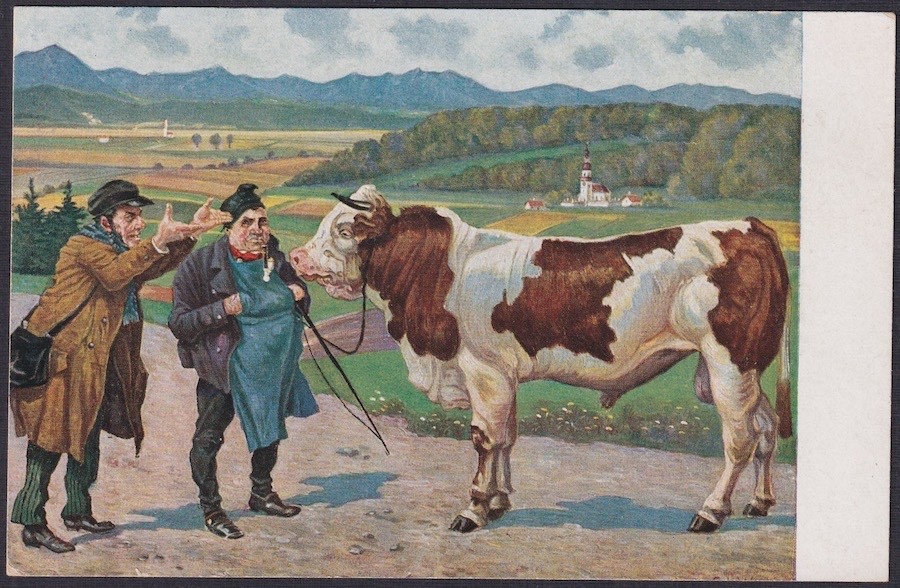 GERMANY (ITEM0388) GERMAN ANTISEMITIC (?) POSTCARD (See Description)