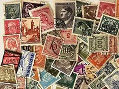 Nazi German HUGE stamp lot 500 pieces Authentic THIRD REICH WWII WW2 era stamps!