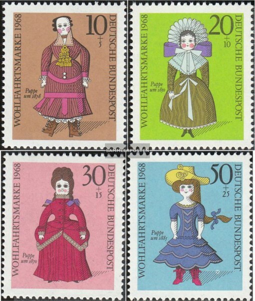 FRD (FR.Germany) 571-574 (complete issue) used 1968 welfare bra