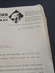 WW2 WWII German Third Reich Employment Recommendation Document Letter 1937
