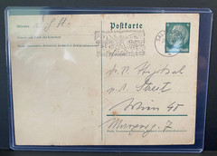WWII Era Nazi Germany Third Reich Handwritten Postcard – Original Used Histor.