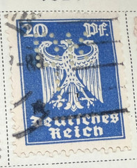 Germany Lot of 19 Stamps – 1924-28 (Scott Catalog 330-349) – RARE ITEMS in LOT!