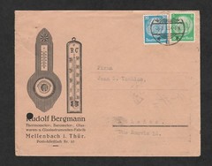 11218-02 GERMANY COMMERCIAL AD COVER 8-8-33 MUNICH TO ATHENS GREECE