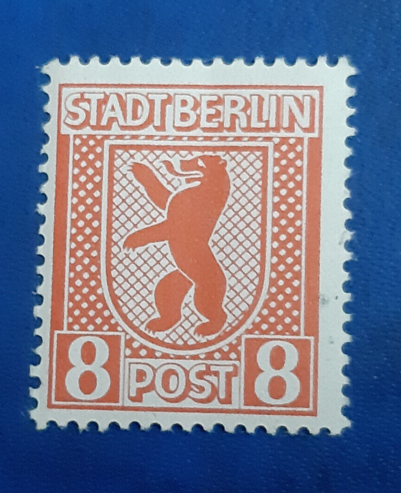 Germany Stamp Allied Occupation Berlin 8 Pfennig 1945 Ströh SBZ Mi. 3 vx (21290)