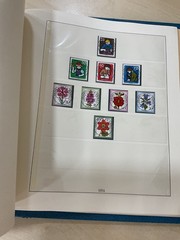 German stamps. 1973 – 1977 colour preprinted Linder album. Used. C409