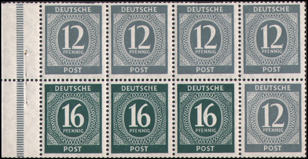 Germany #539a MH VF booklet pane of 8