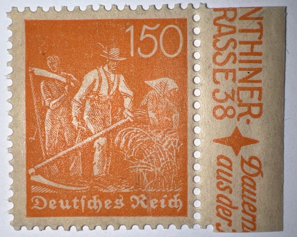 Travelstamps: 1921 Germany Stamp Deutsches Reich 150 Pfennig Michel Nr. 189 MNH