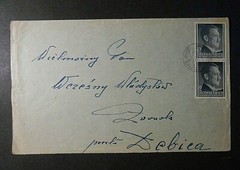 GERMANY Generalgouvernement POLONIA REICH 1941″Hitler 2gr.x12 su lettera Krakau