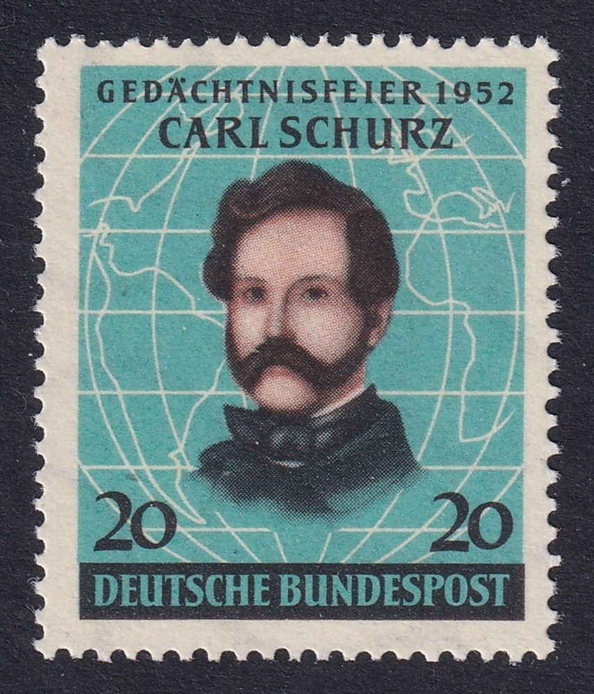 WEST GERMANY 1952 Carl Schurz Centenary SG 1079 MNH/** (CV £25)