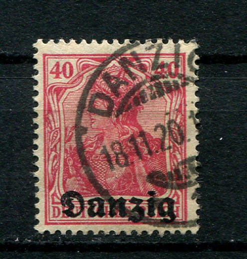 Danzig : Michel catalog number 6 from 1920 – used