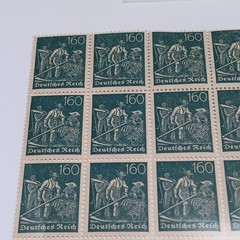 Lot of Weimar Republic Stamps from 1920s Germany, including 40 Pfennig Stamps