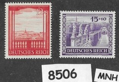 MNH Germany stamp set B198 – 199 / Third Reich 1941 Vienna Austria Fair #8506