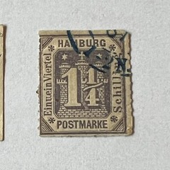 1800’s HAMBURG GERMANY LOT MINT & USED STAMPS #2