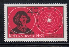 WEST GERMANY Nicolaus Copernicus, Astronomer MNH stamp