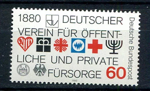GERMANY – 1980 Social Welfare Centenary stamp – Gem MNH Stamp – Scott #1326